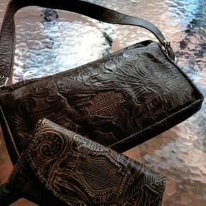 Harley davidson purse and matching wallet